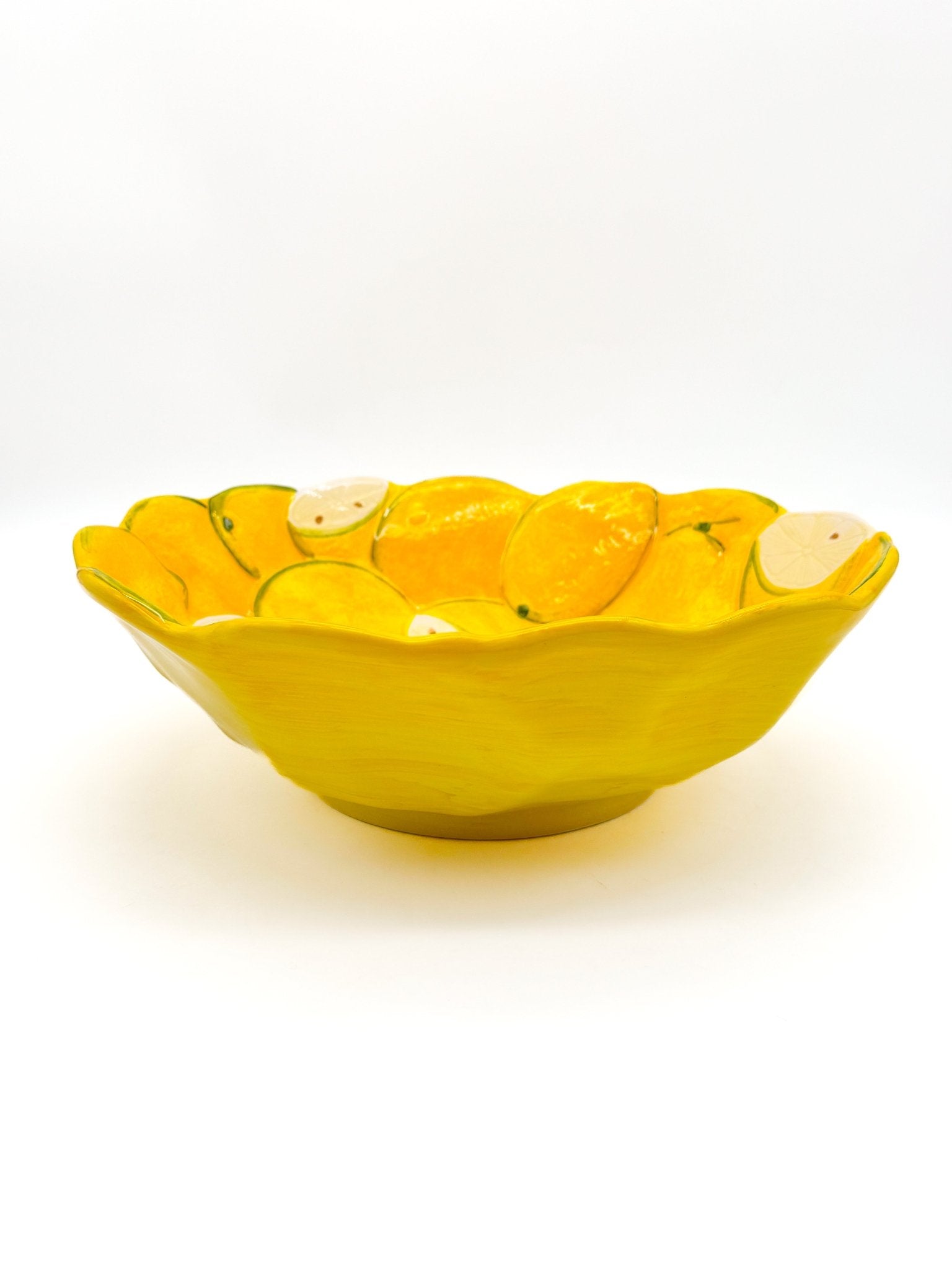Frutero - Ensaladera Limones - moruecoceramicas