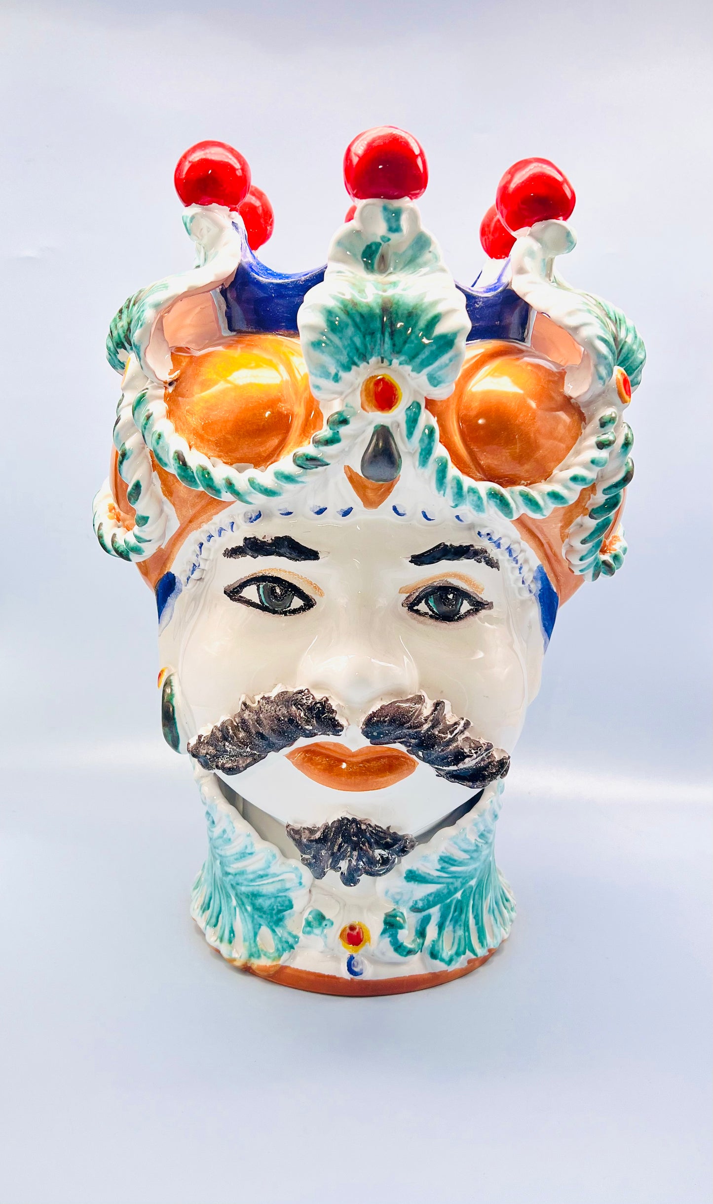 Cabeza de rey con turbante 40cm
