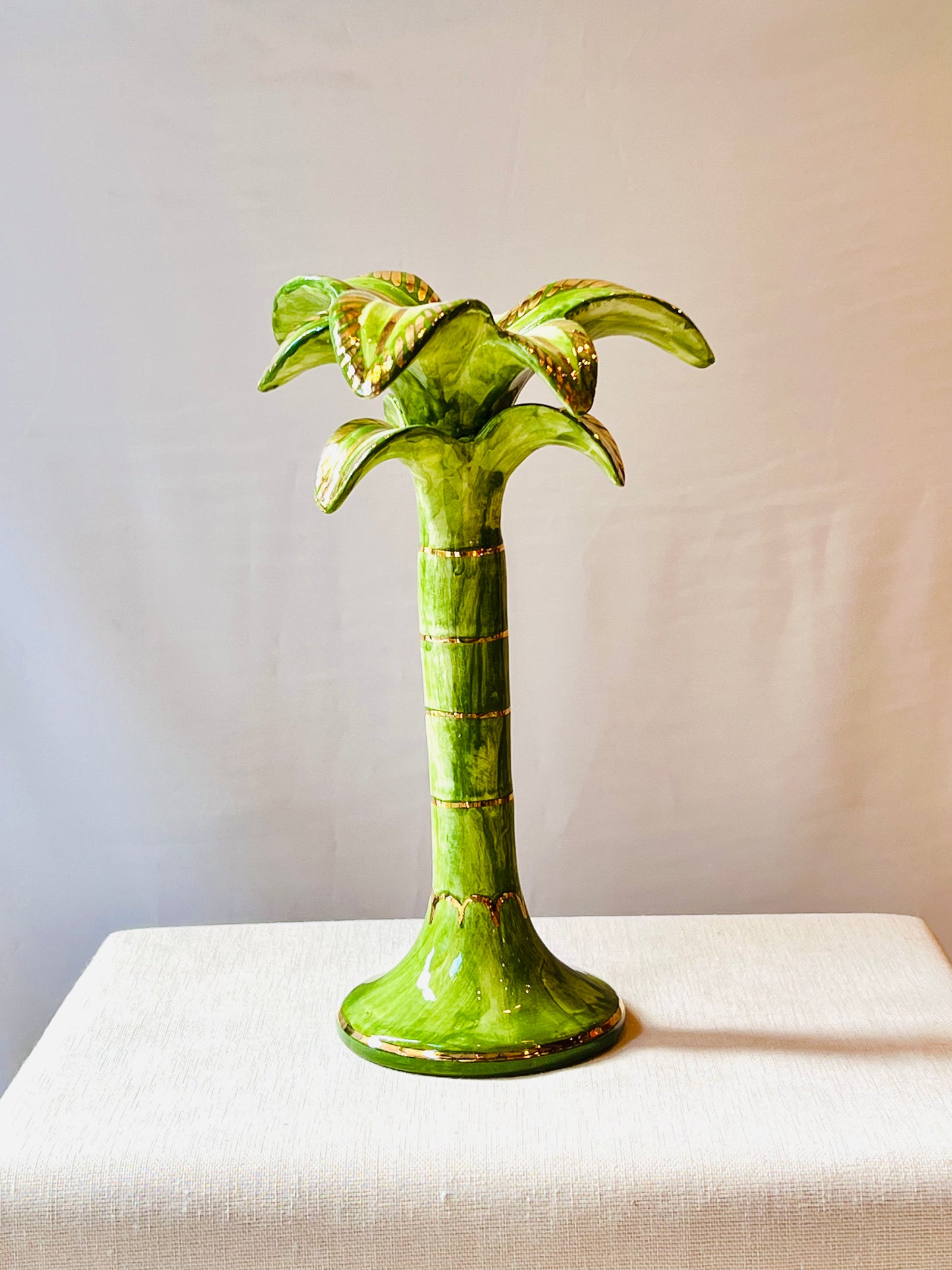 Candelabro Palmera Grande Gold