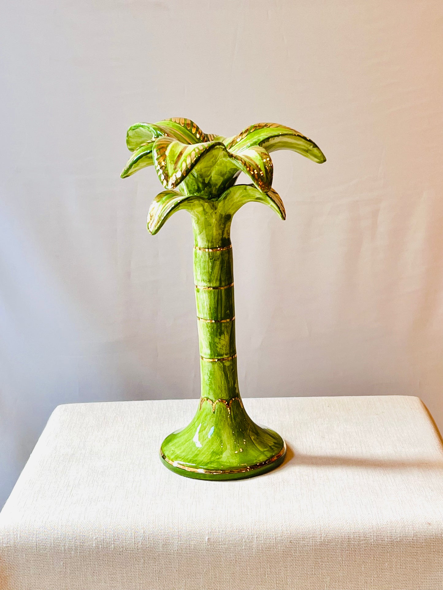 Candelabro Palmera Grande Gold