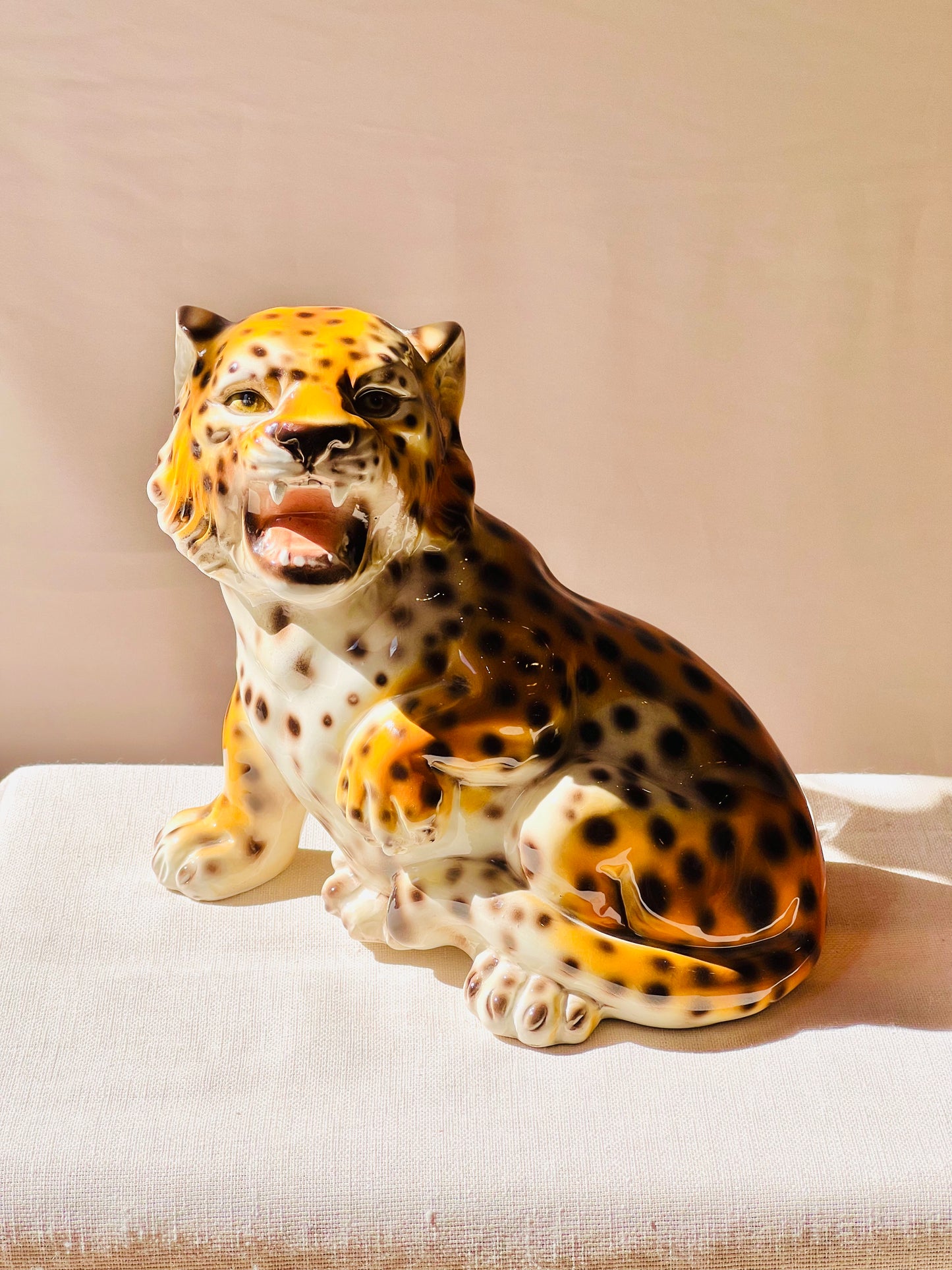 Leopardo baby rugiendo