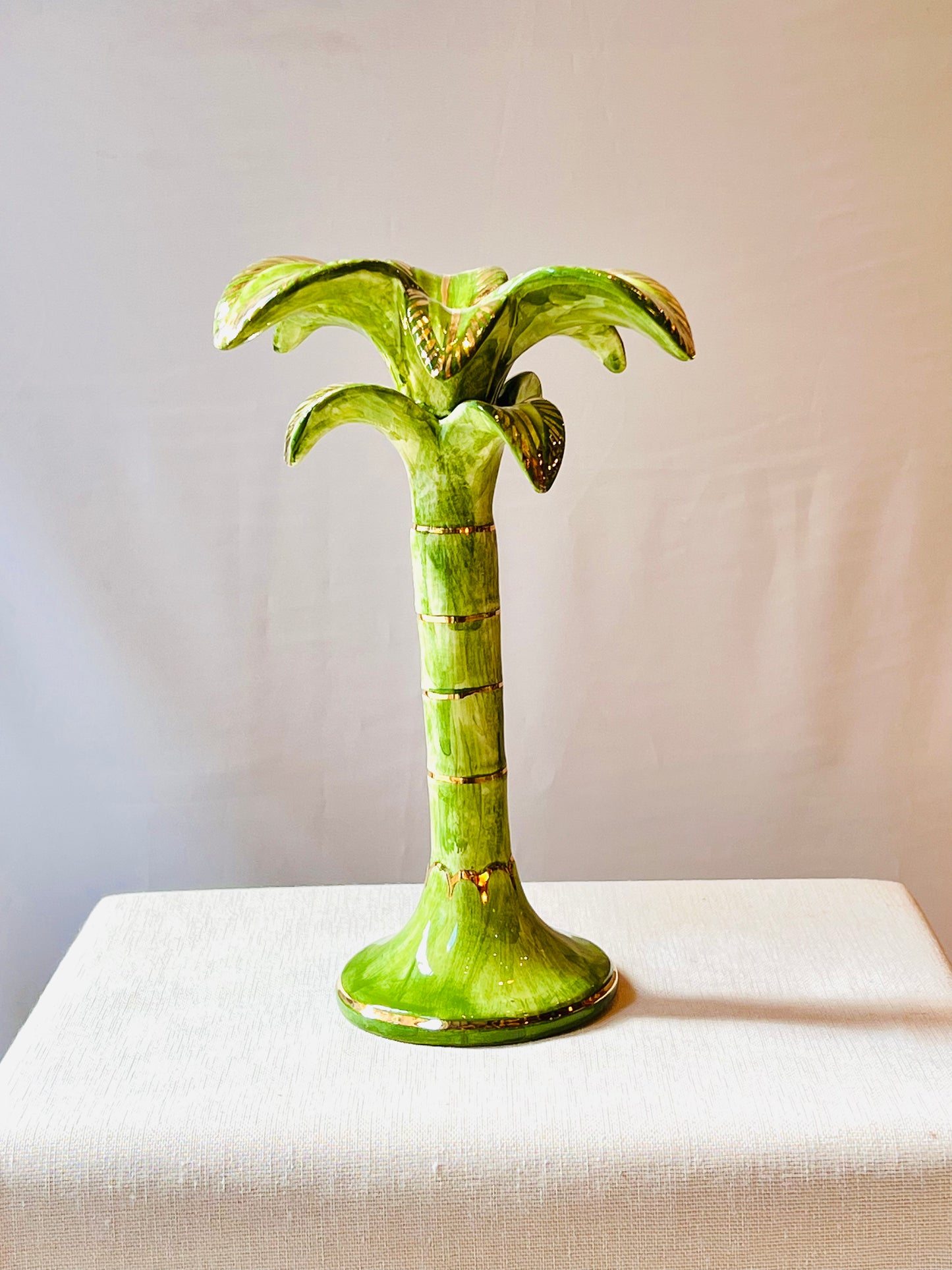 Candelabro Palmera Grande Gold