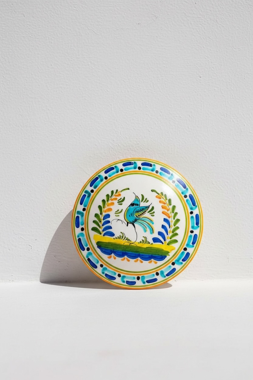 Plato "El jardín azul"