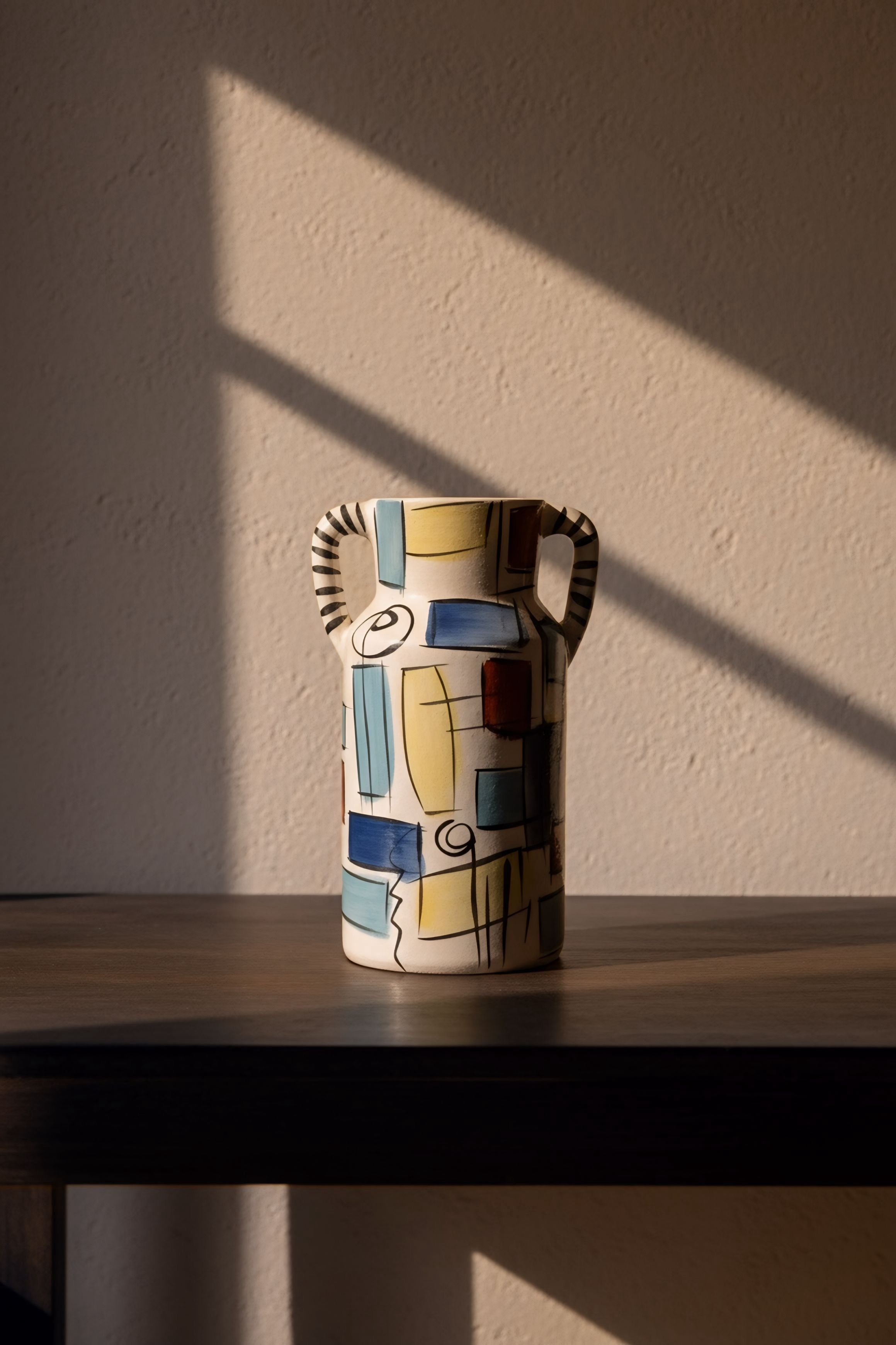Jarrón Geométrico (dos asas)