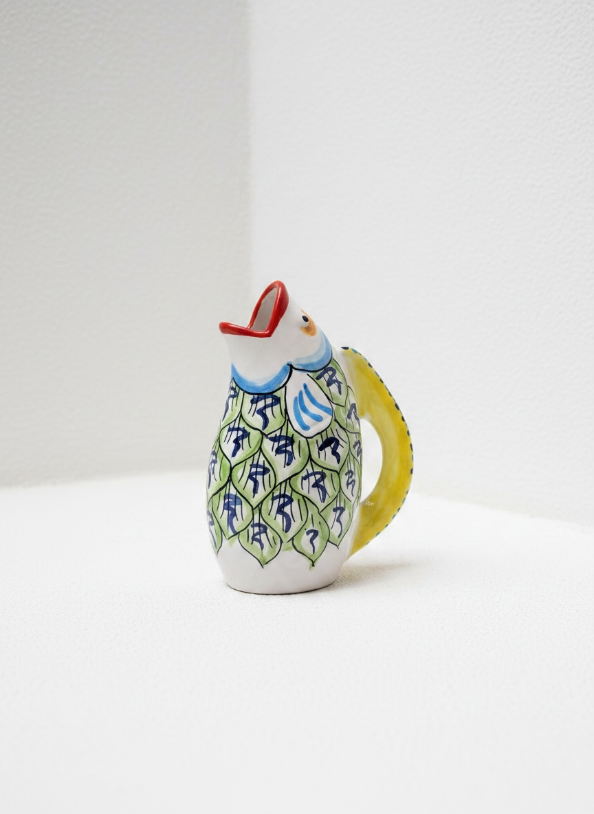 Jarra pez decorada
