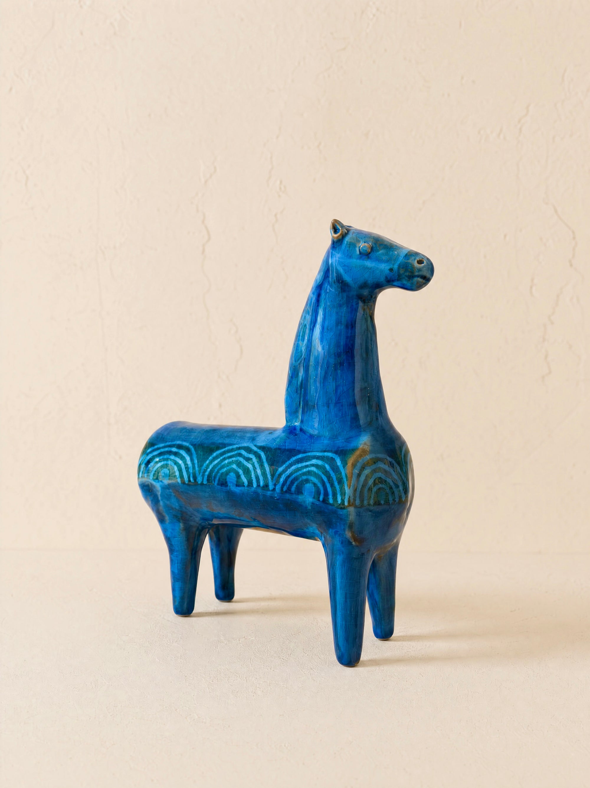 Caballo Decorativo Azul
