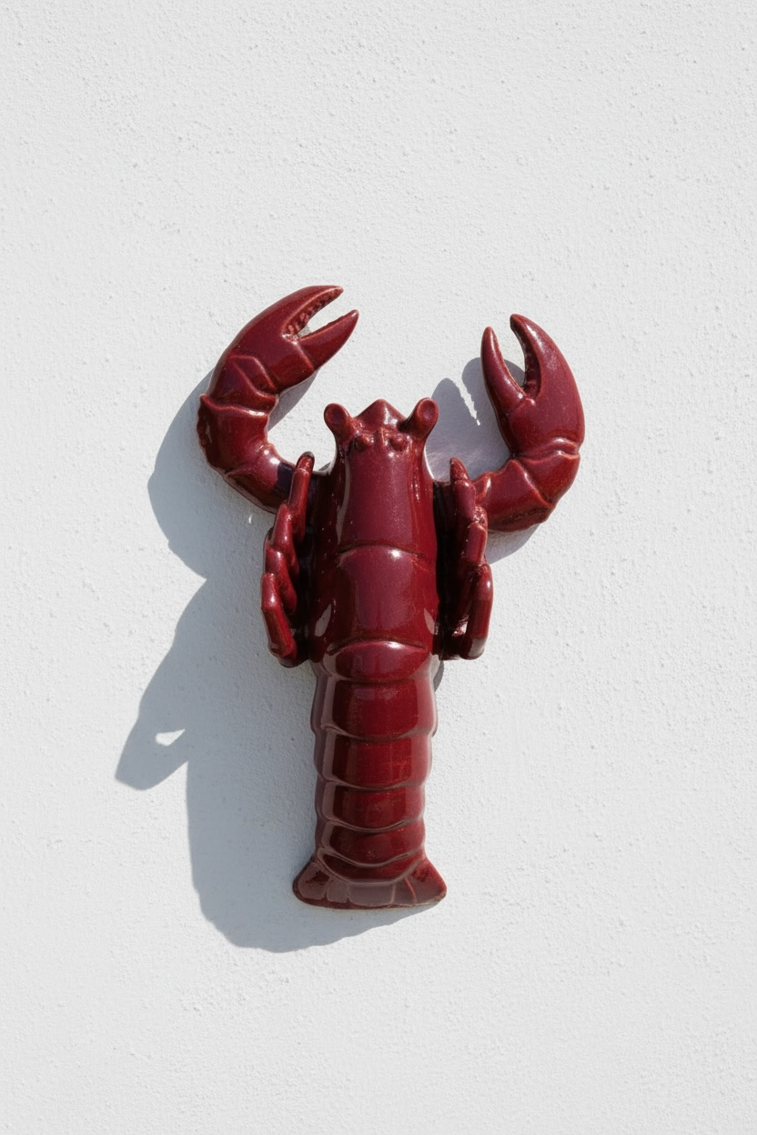 Bogavante · Relieve escultórico en cerámica esmaltada