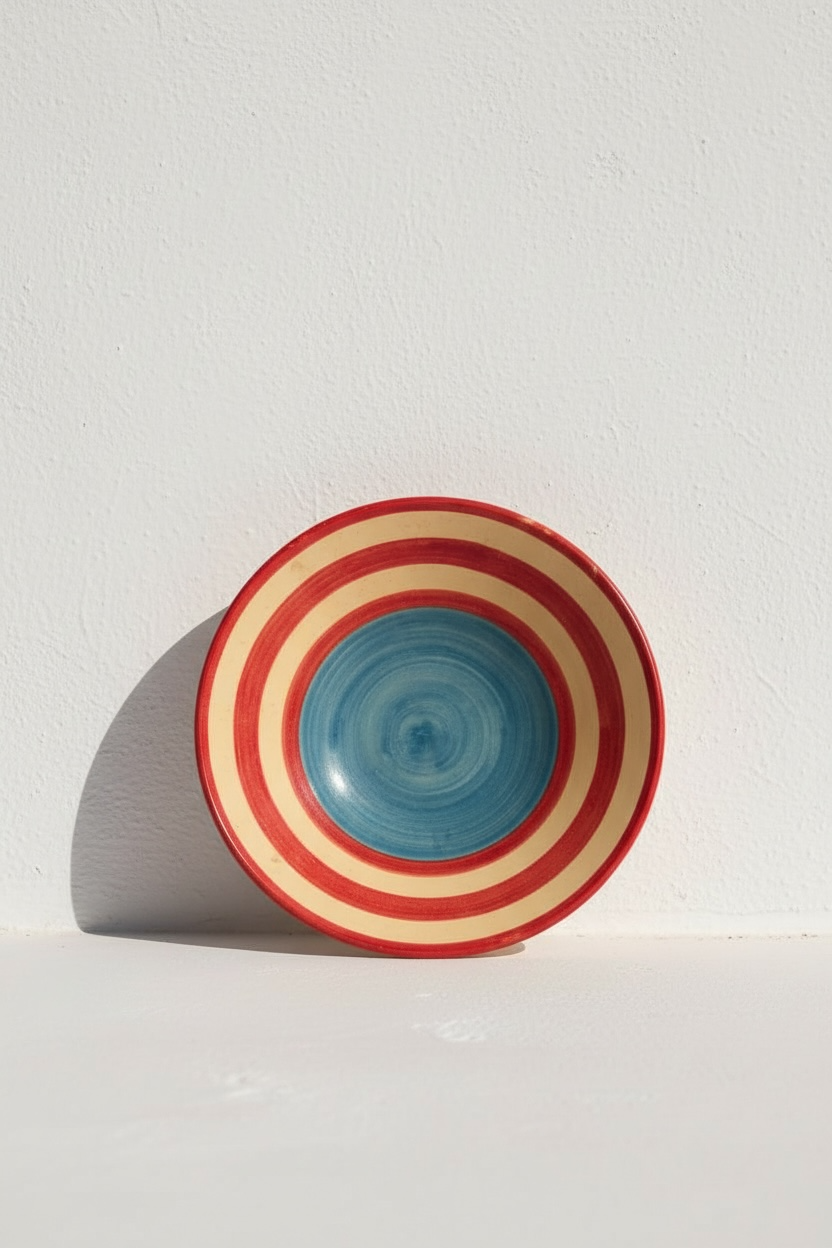 Plato Twister Azul-Rojo