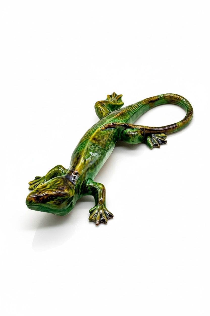 Lagarto de cerámica