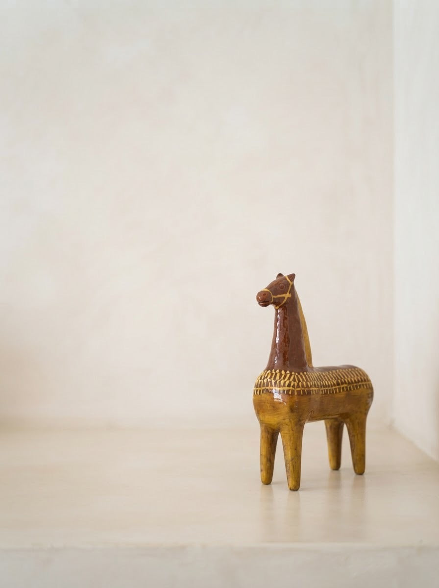 Caballo Decorativo Ocre