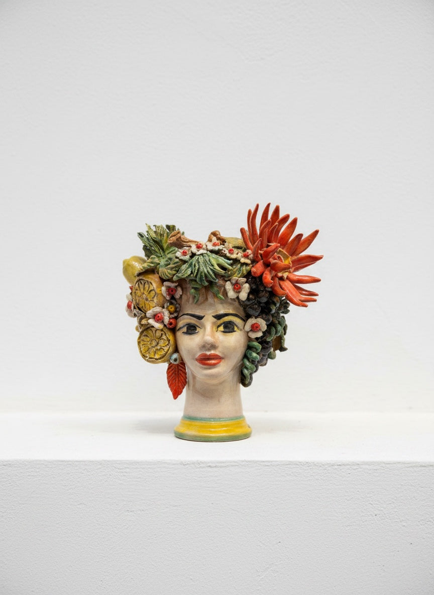 Cabeza de mujer frutal