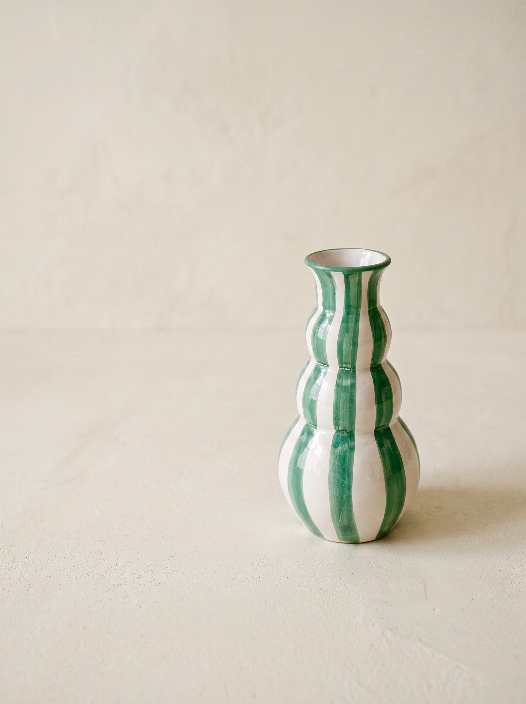 Jarrón Anillos - Franjas Verdes Pequeño