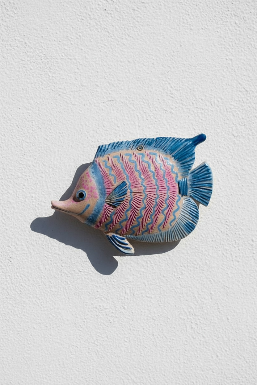 Pez de cerámica artesanal