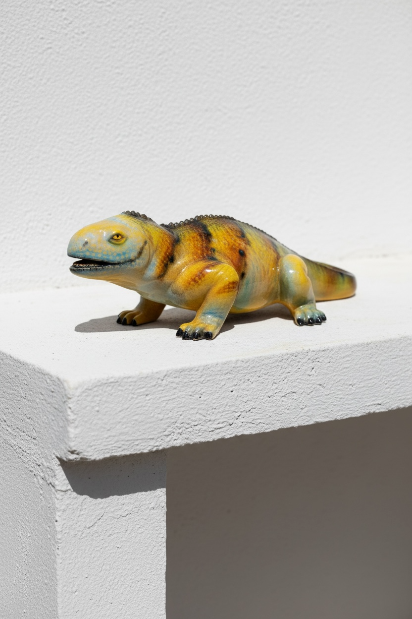 Iguana de cerámica
