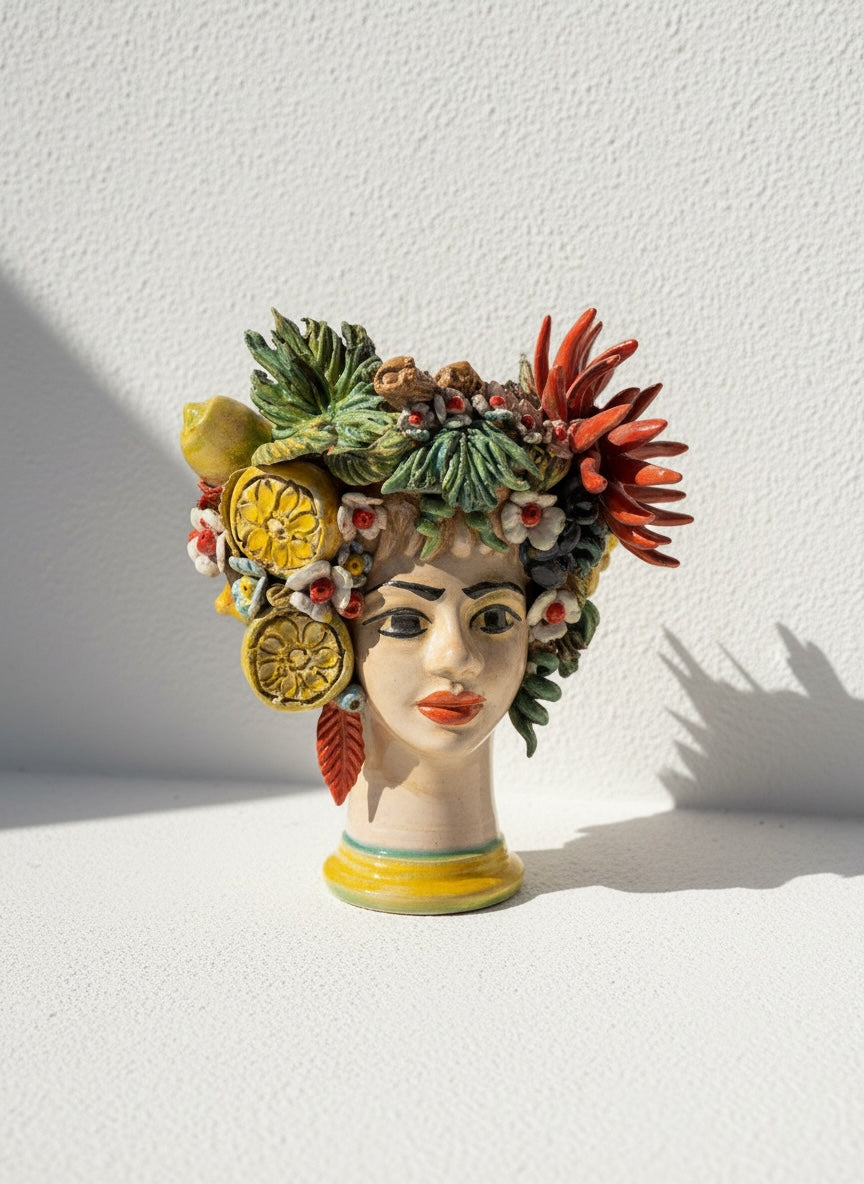 Cabeza de mujer frutal