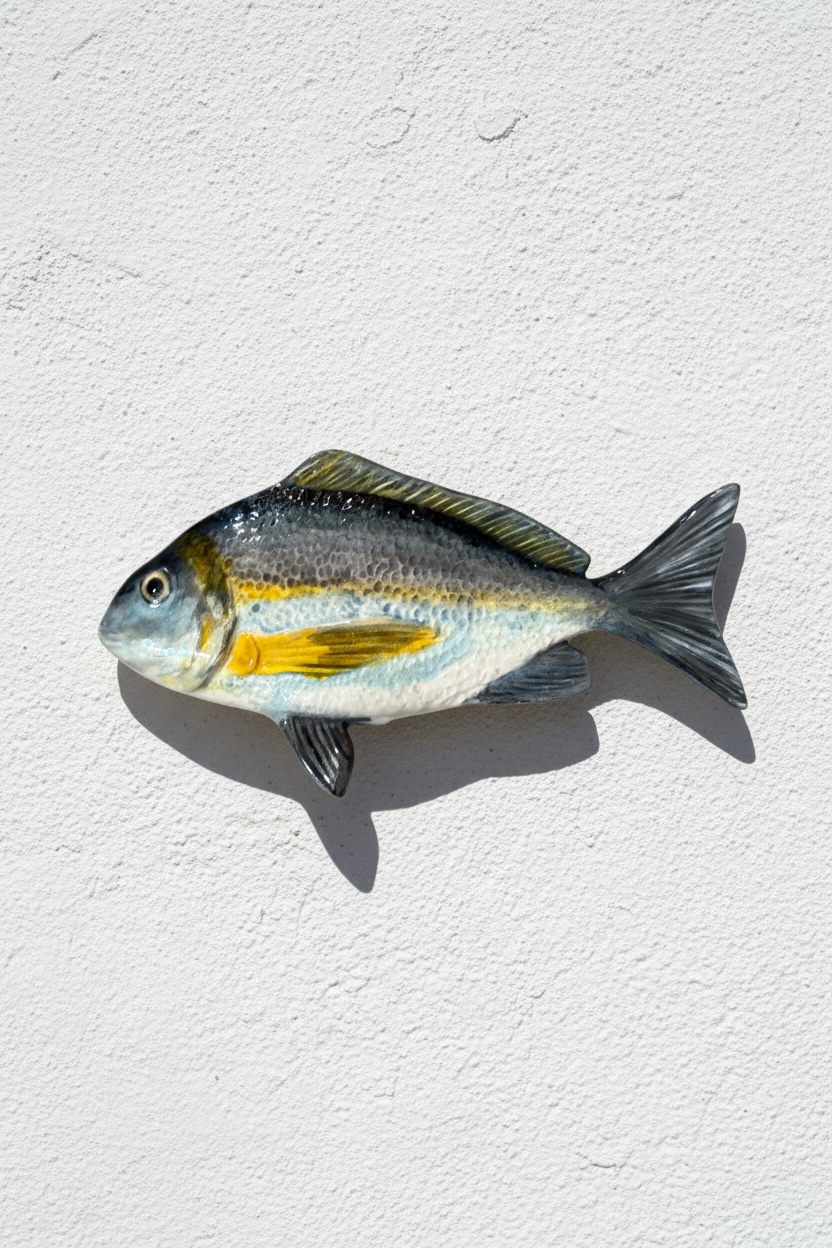 Dorada · Relieve escultórico en cerámica esmaltada