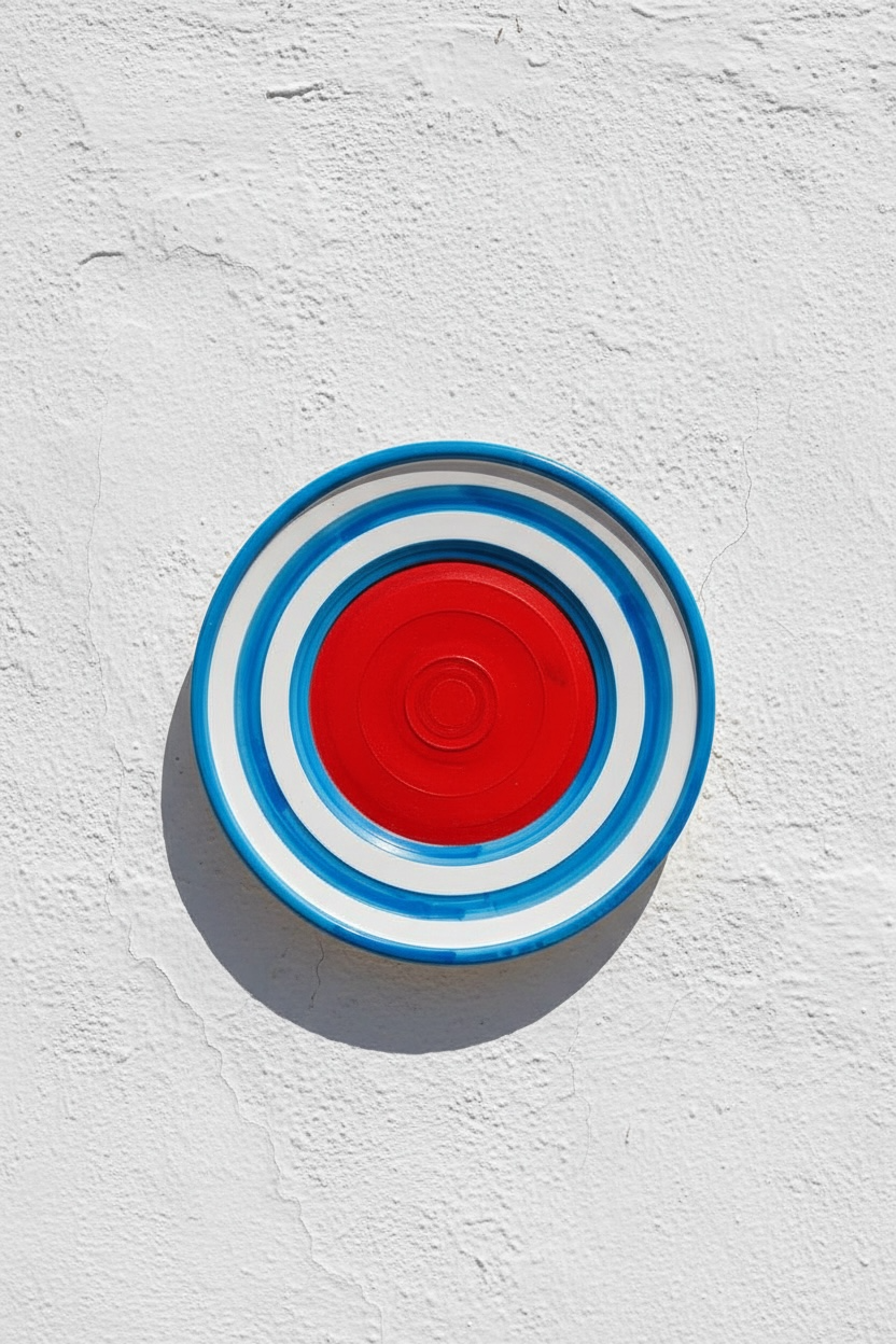 Plato Twister Rojo-Azul