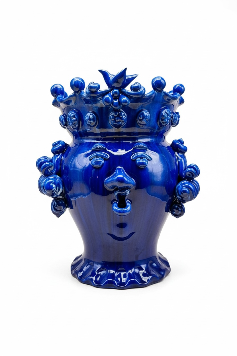 Testa de reina azul 32cm