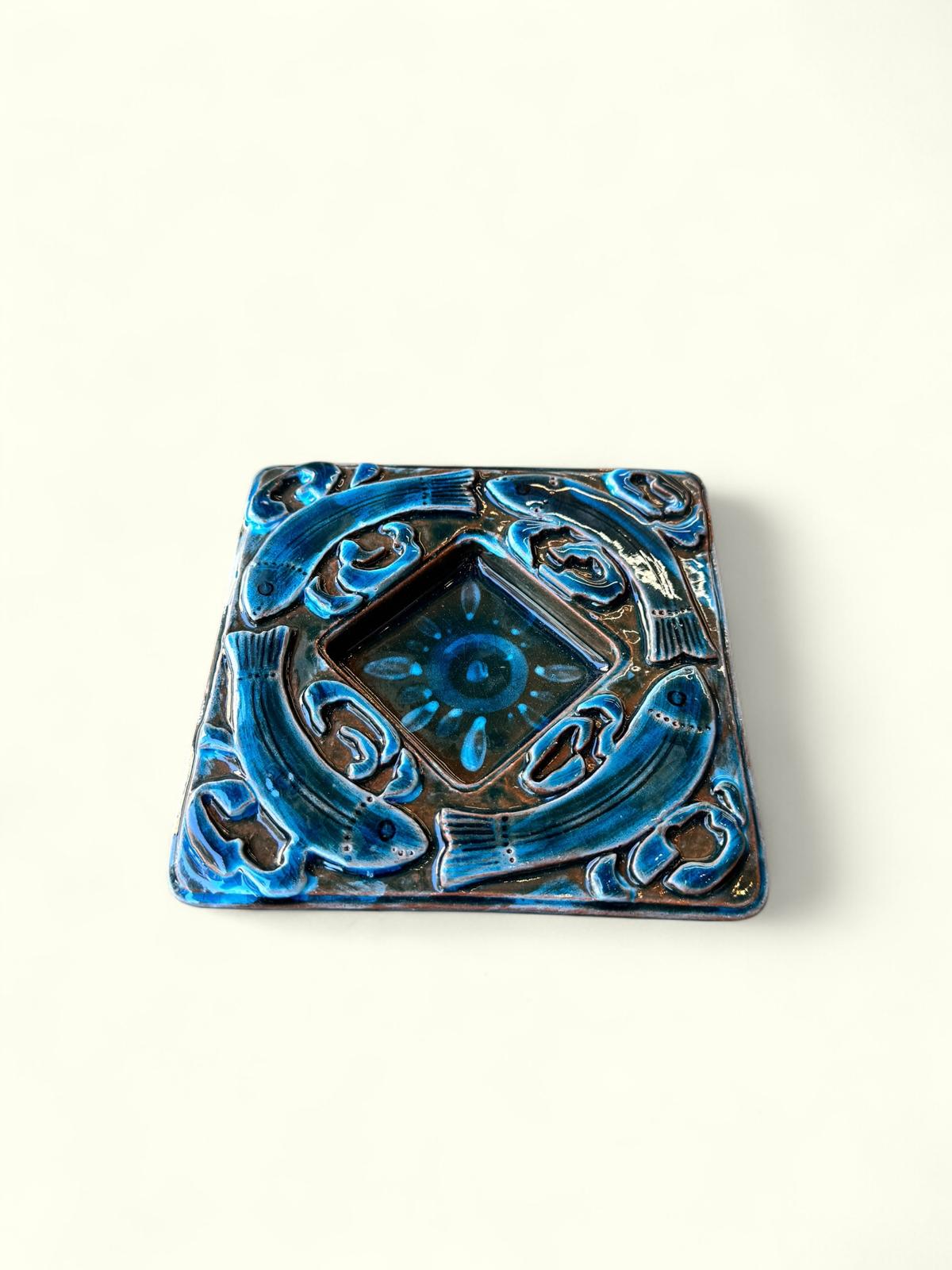 Cenicero azulejo cobre