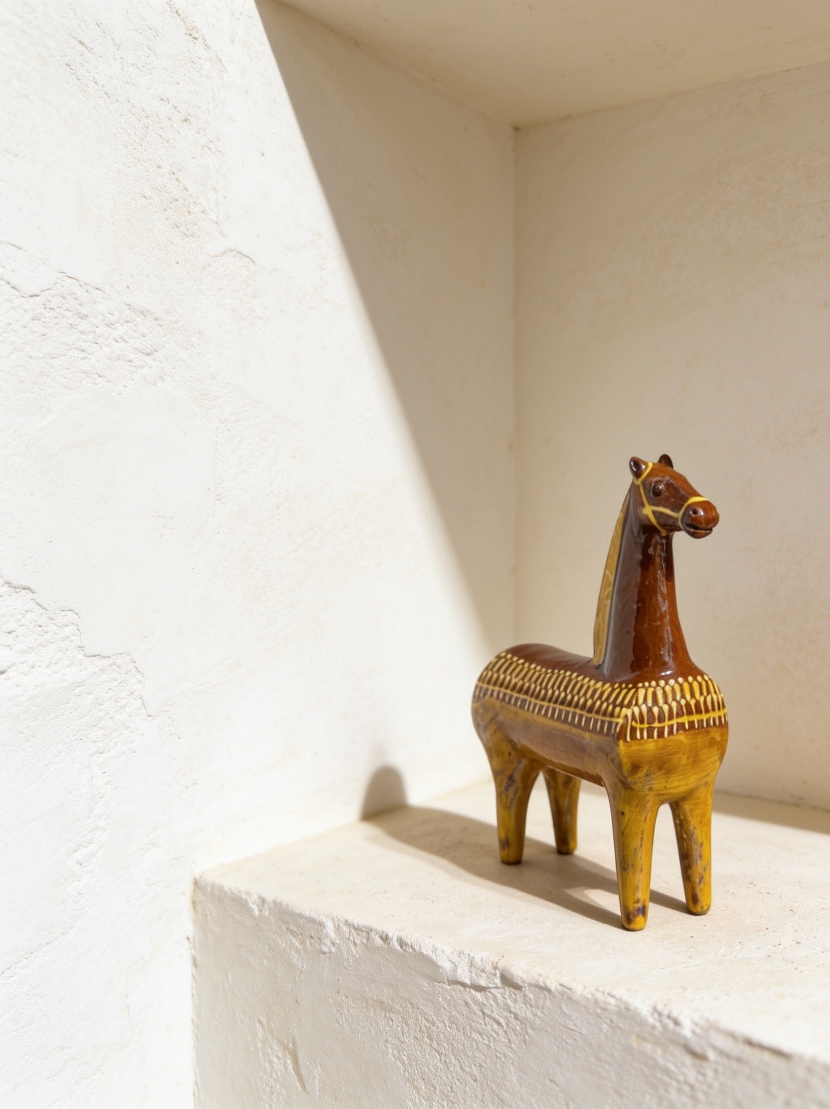 Caballo Decorativo Ocre