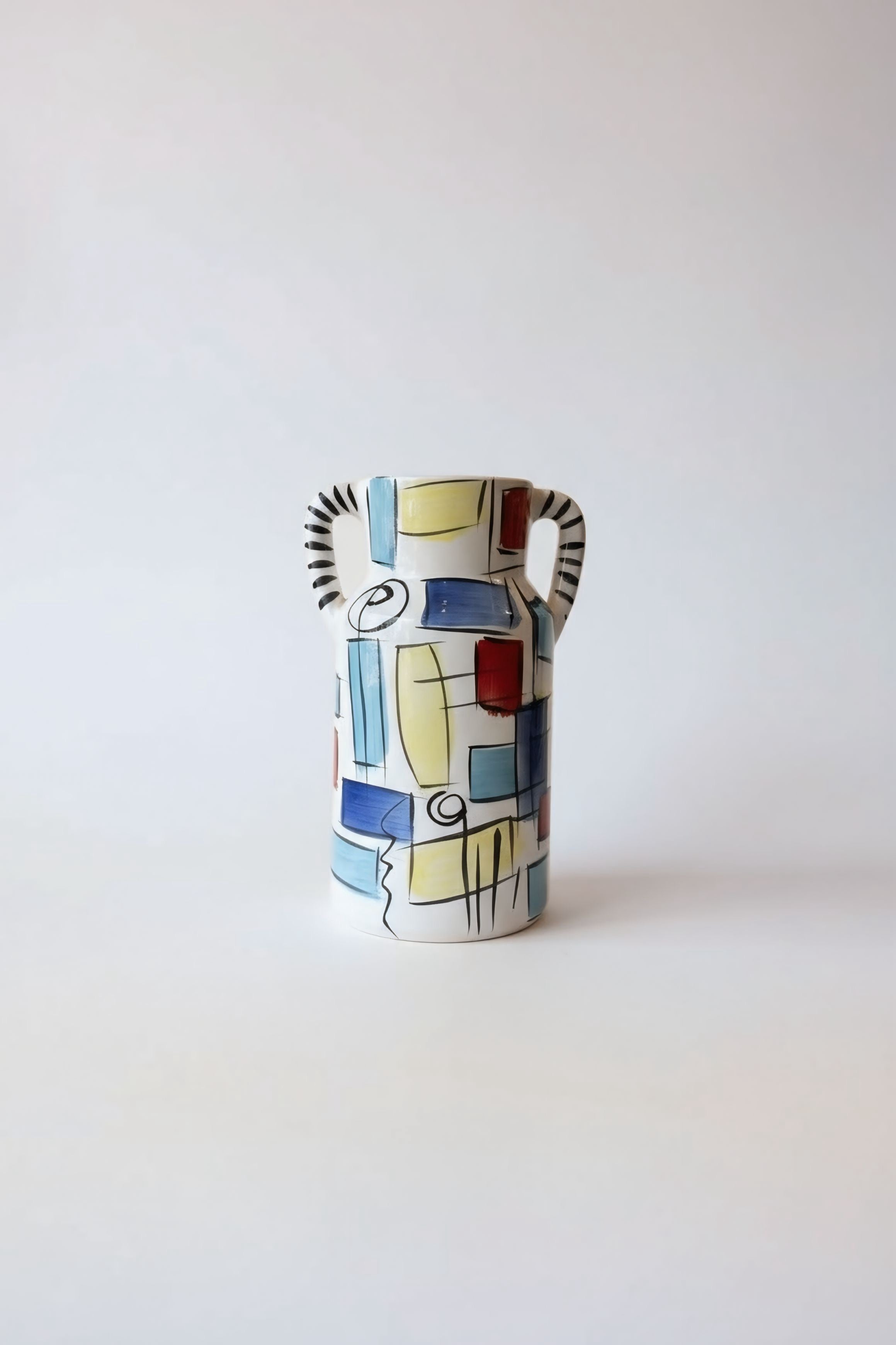 Jarrón Geométrico (dos asas)