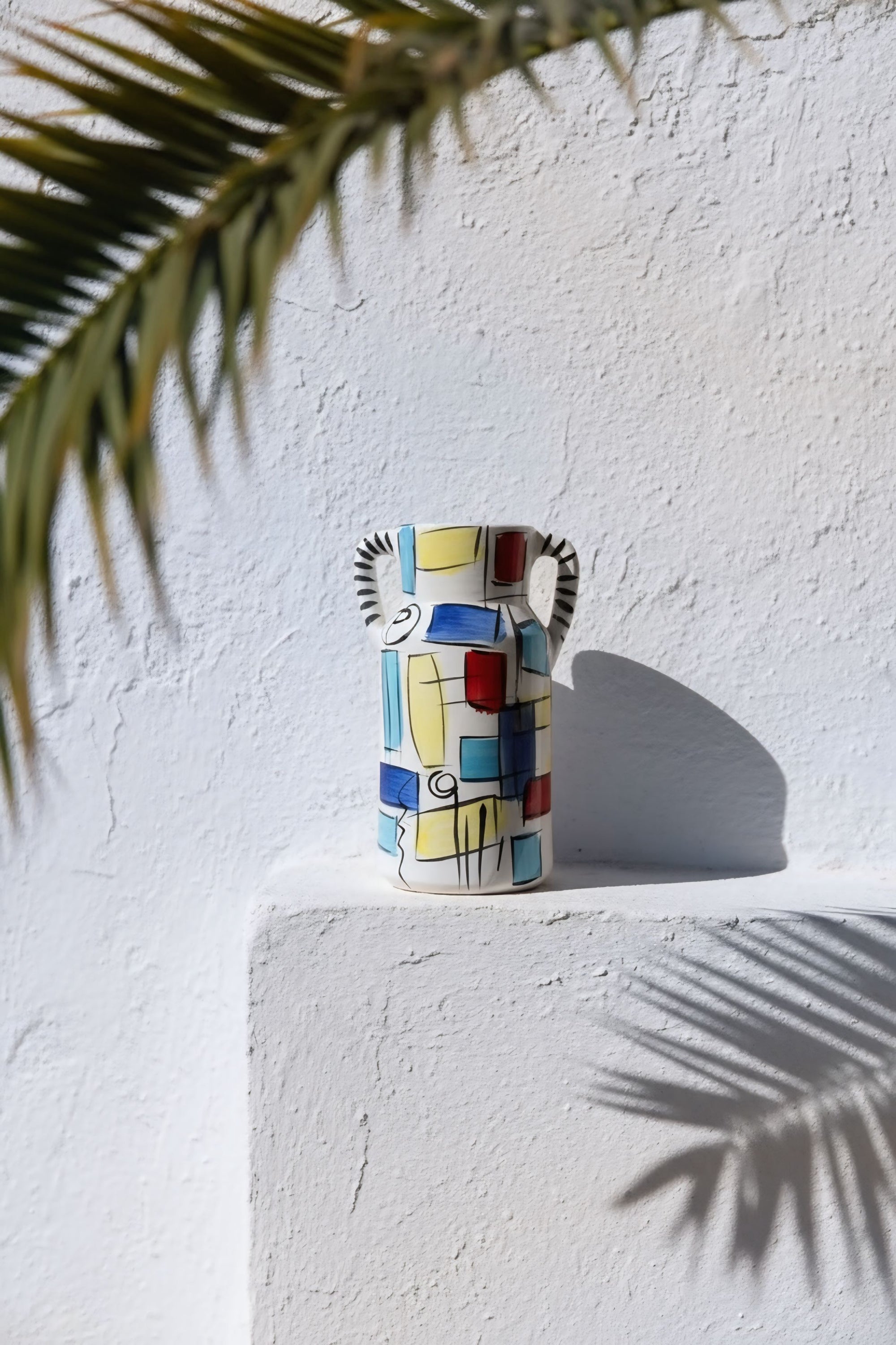 Jarrón Geométrico (dos asas)