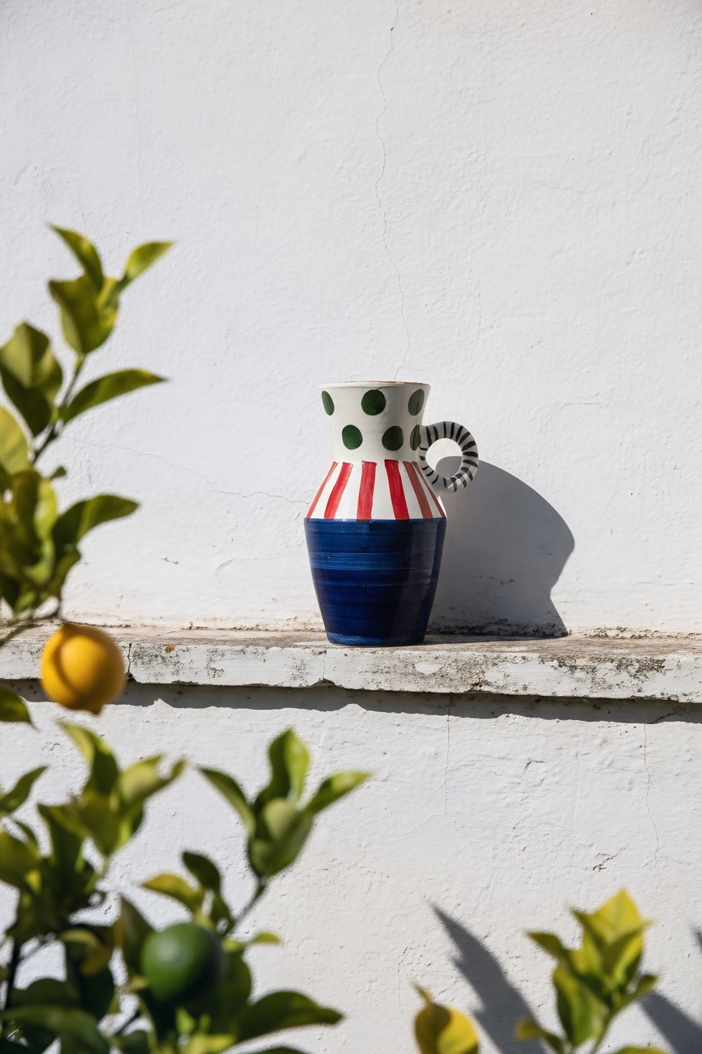 Jarrón Rayas y Puntos