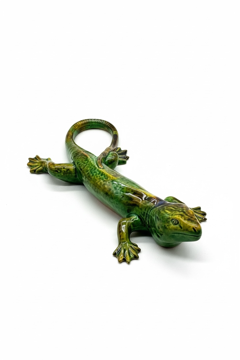 Lagarto de cerámica
