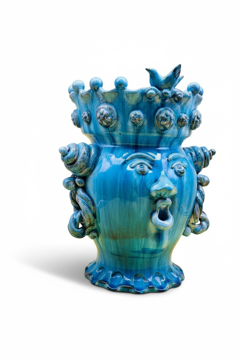 Testa de reina turquesa 32cm
