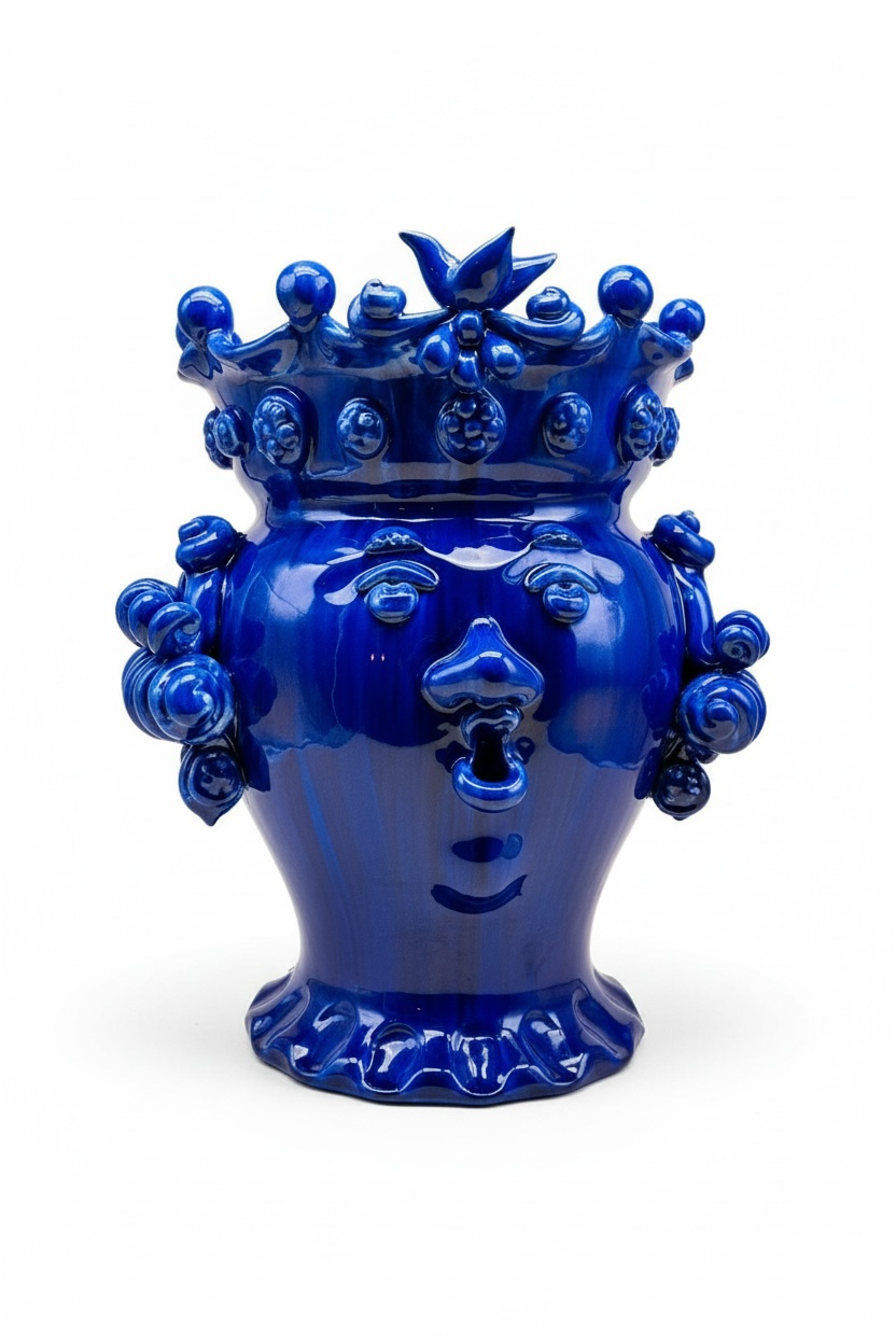 Testa de reina azul 32cm