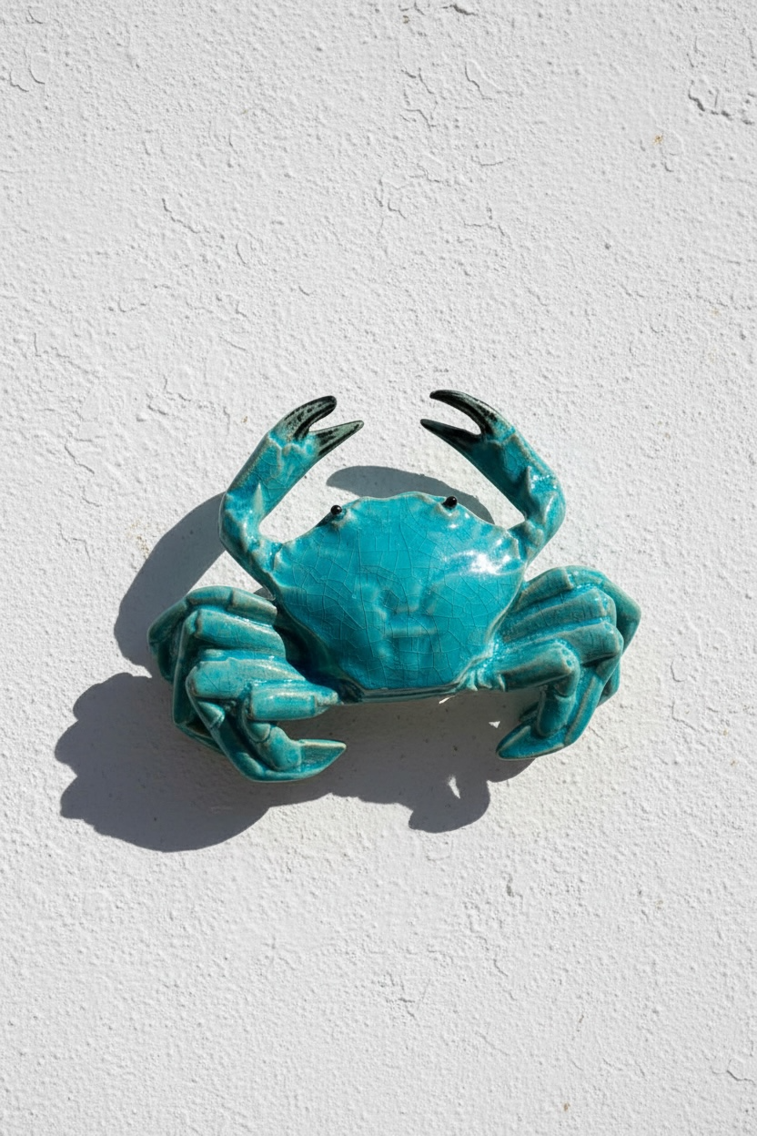 Nécora turquesa de cerámica