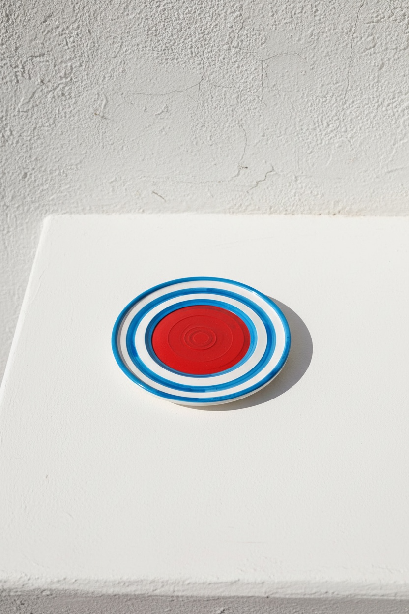 Plato Twister Rojo-Azul