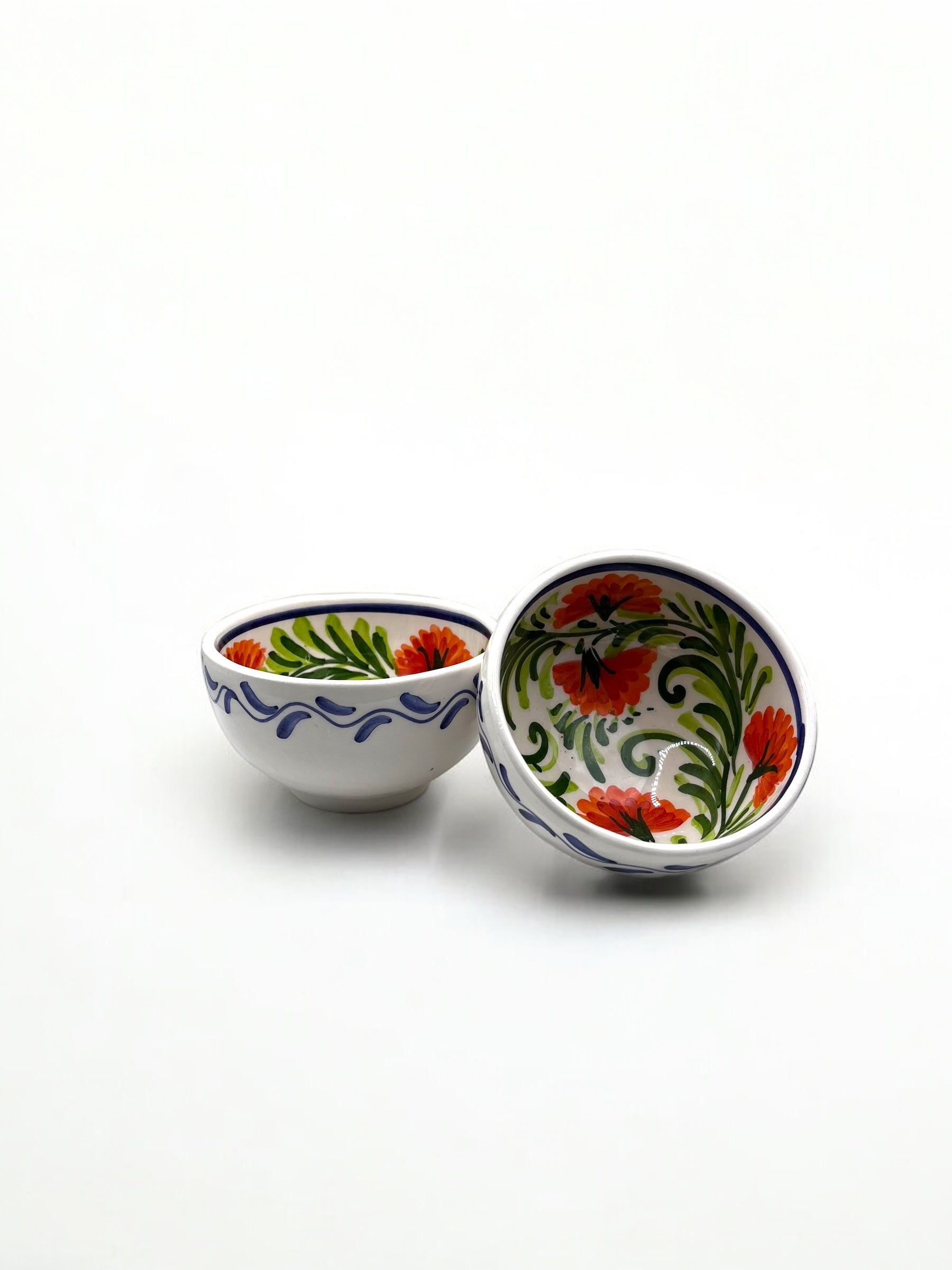 Cuenco claveles rojos pequeño