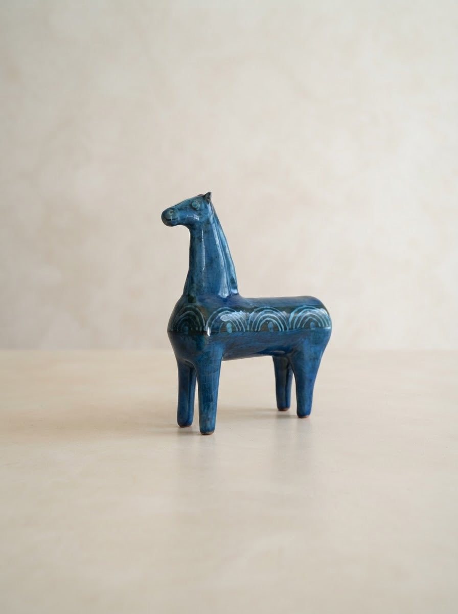 Caballo Decorativo Azul