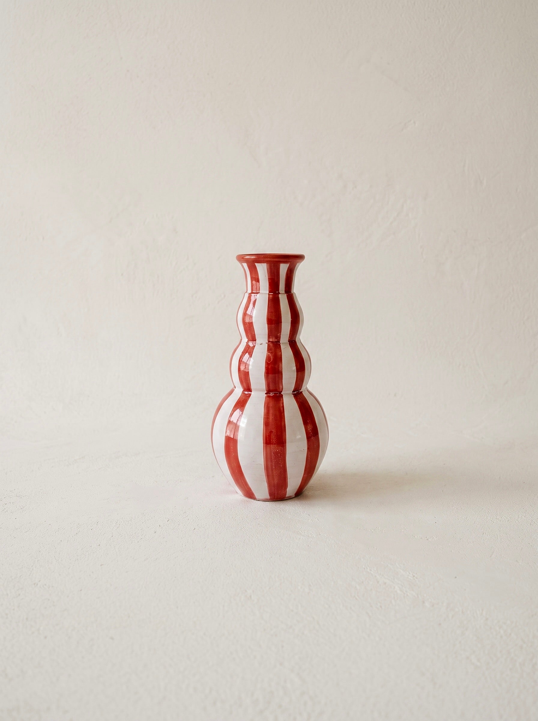 Jarrón Anillos - Franjas Rojas pequeño