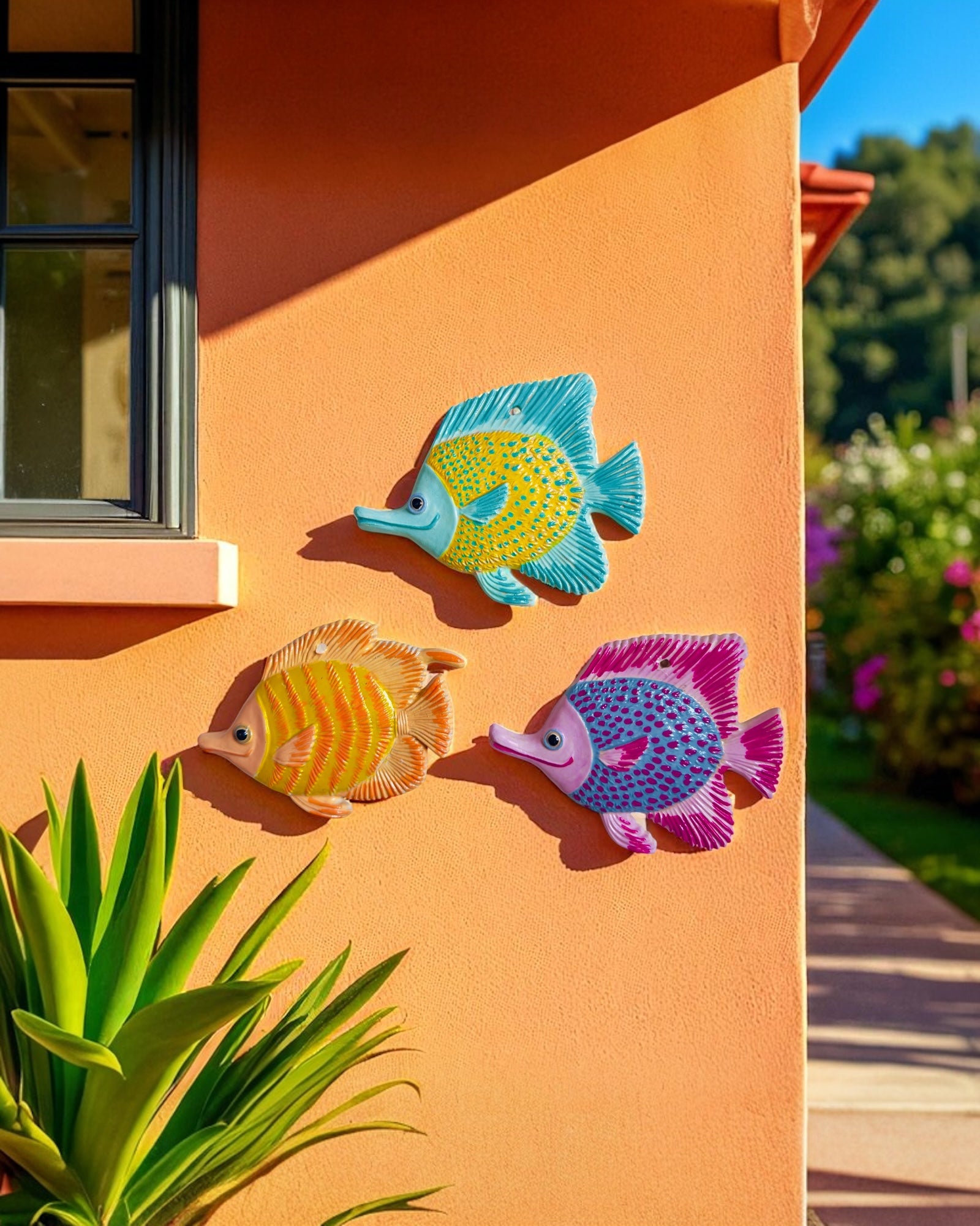 Pez de cerámica artesanal