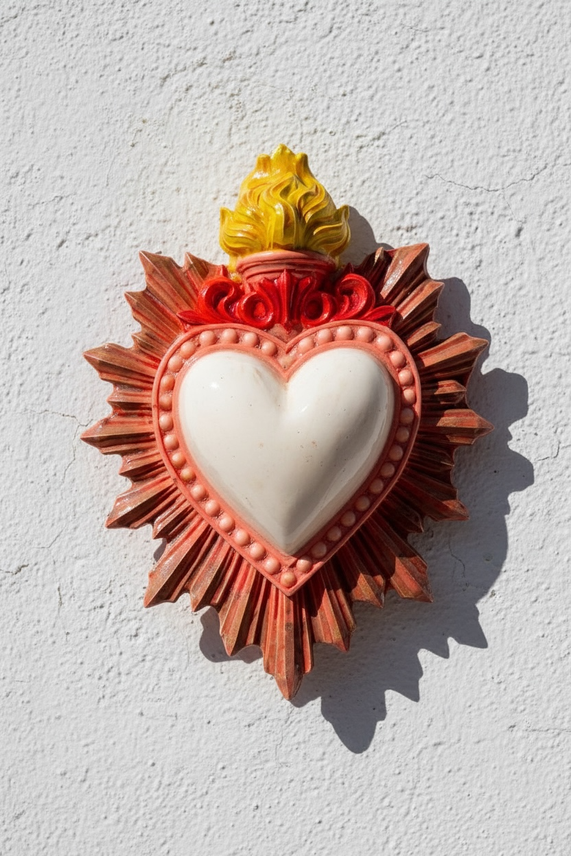 Exvoto Corazón Blanco