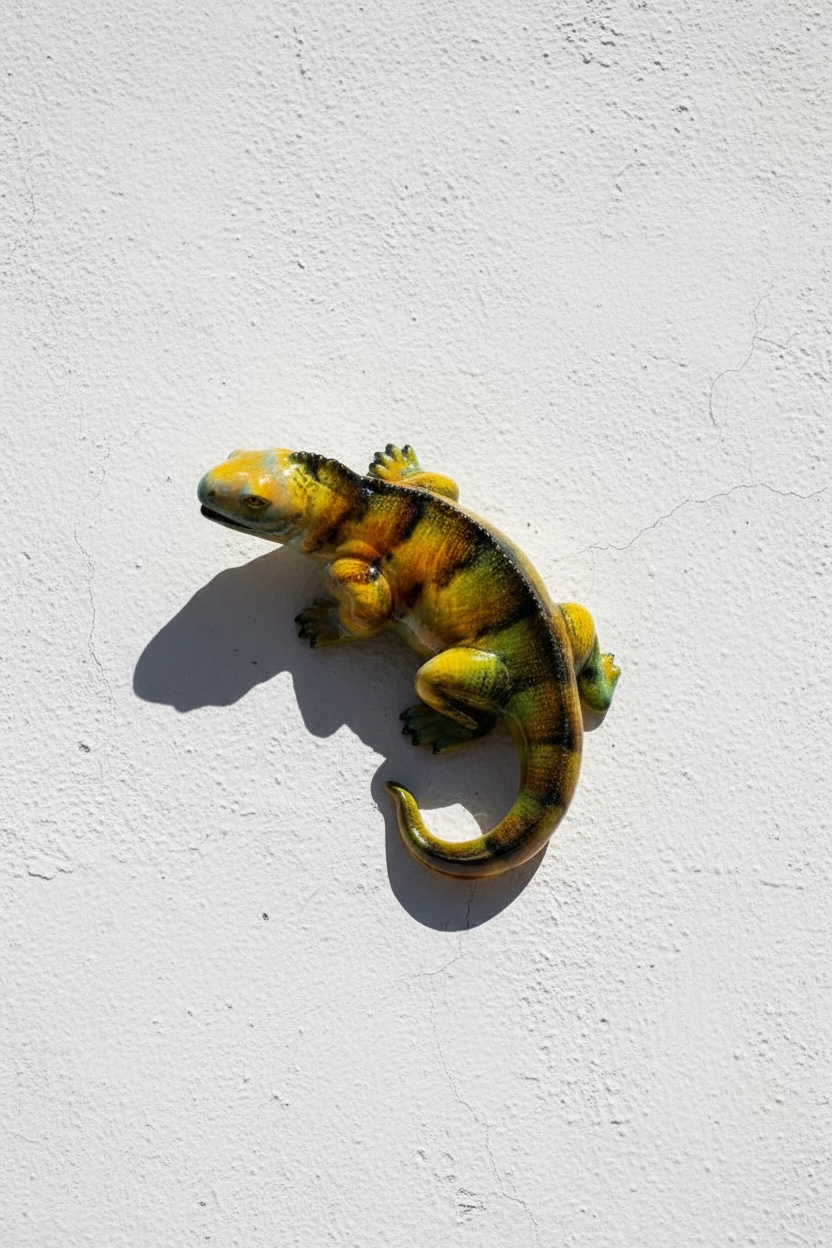 Iguana de cerámica