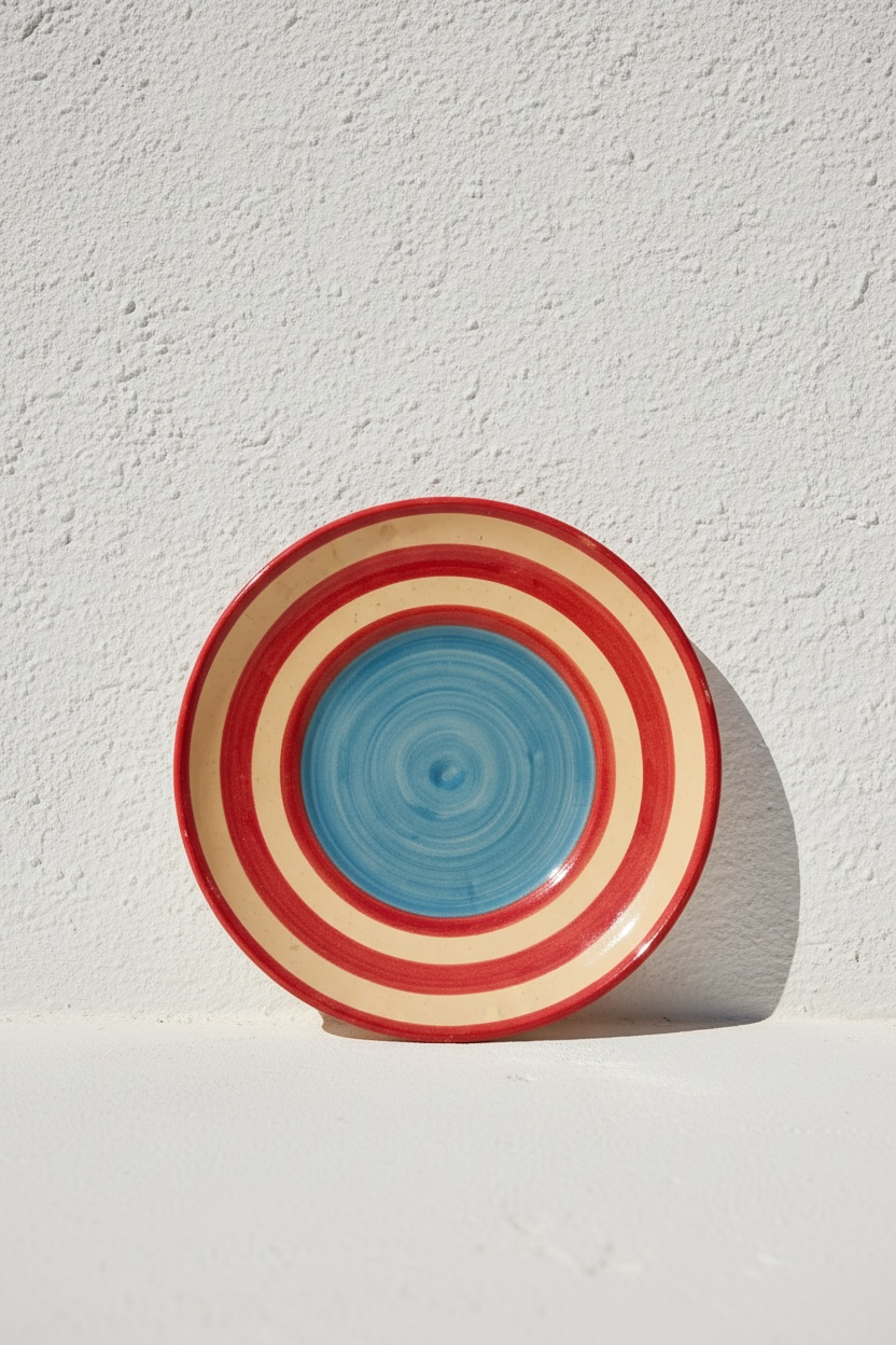 Plato Twister Azul-Rojo