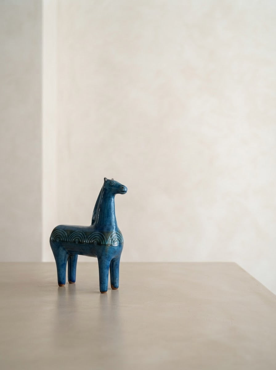 Caballo Decorativo Azul