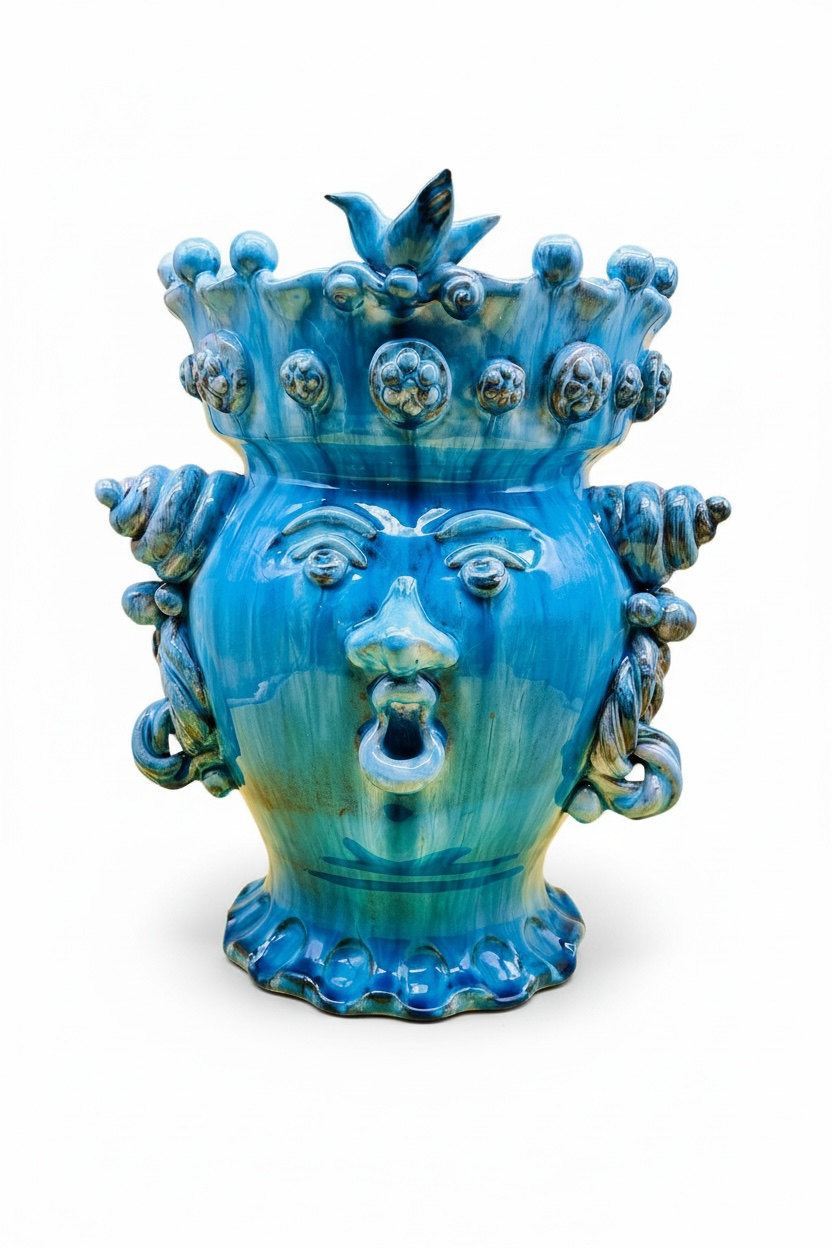 Testa de reina turquesa 32cm