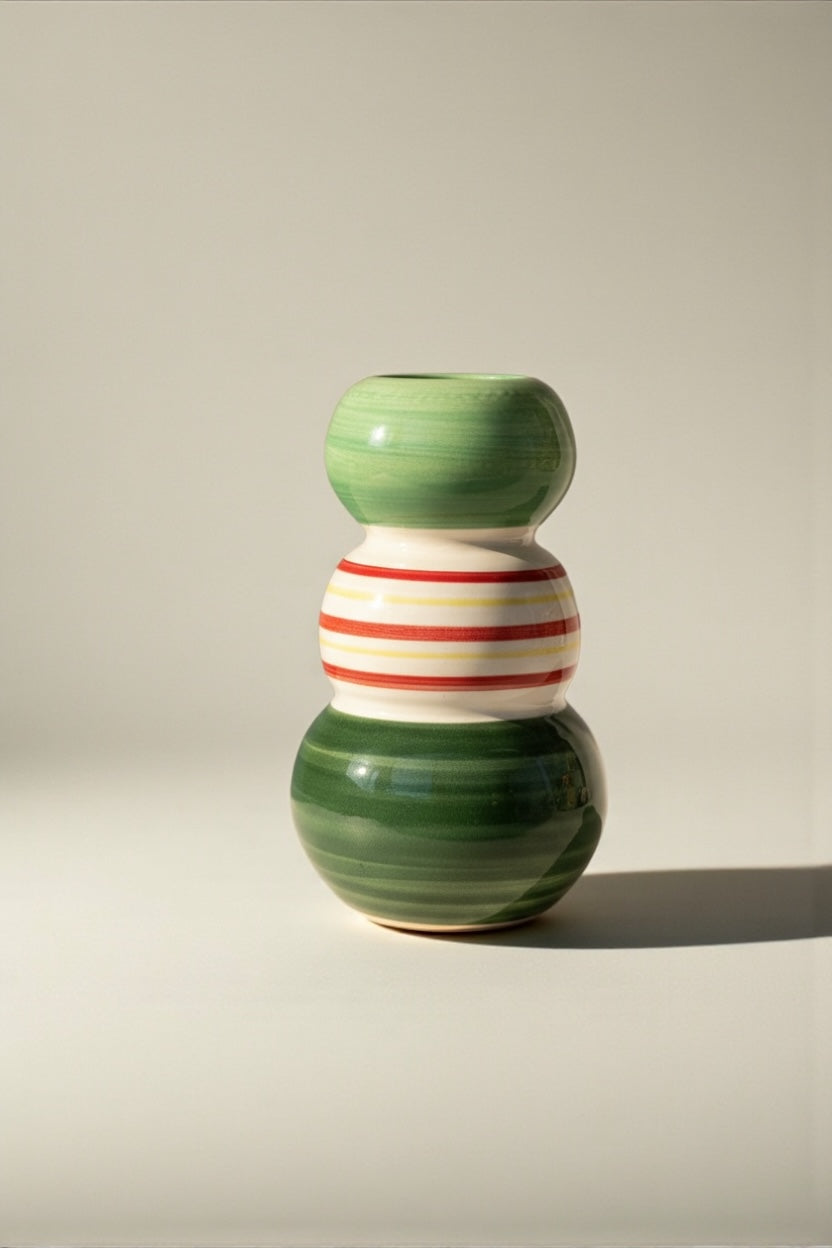 Jarrón Esferas verdes