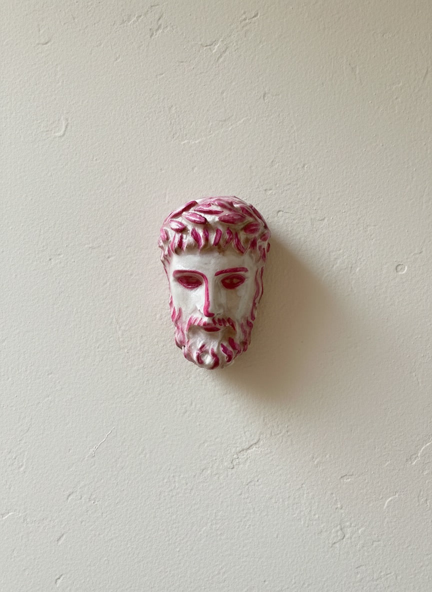 Zeus · Máscara mural de cerámica