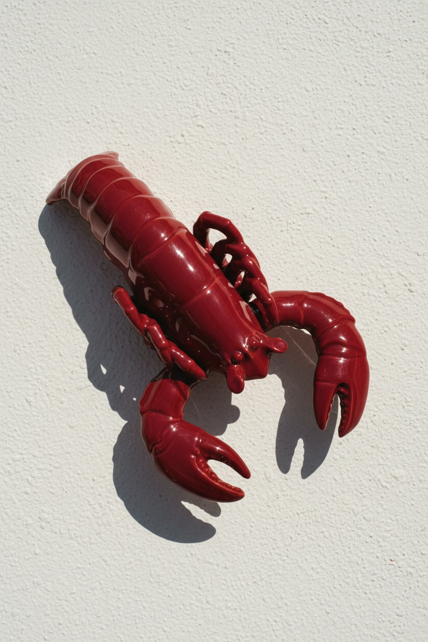 Bogavante · Relieve escultórico en cerámica esmaltada