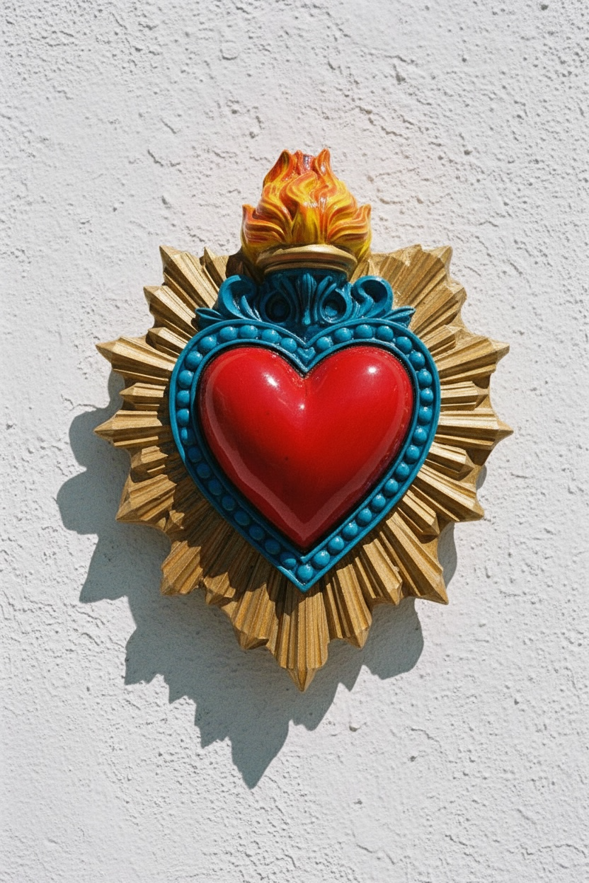 Exvoto Corazón Azul