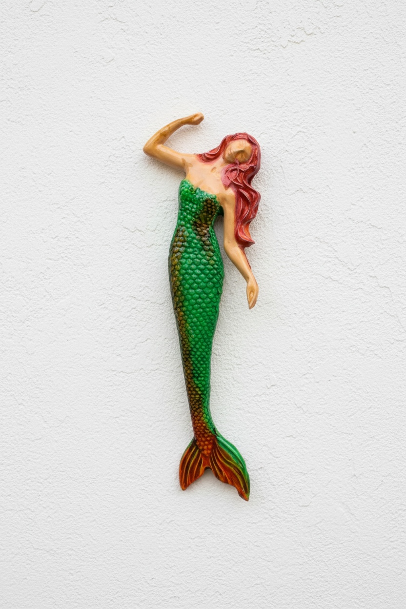 Sirena · Relieve escultórico en cerámica esmaltada