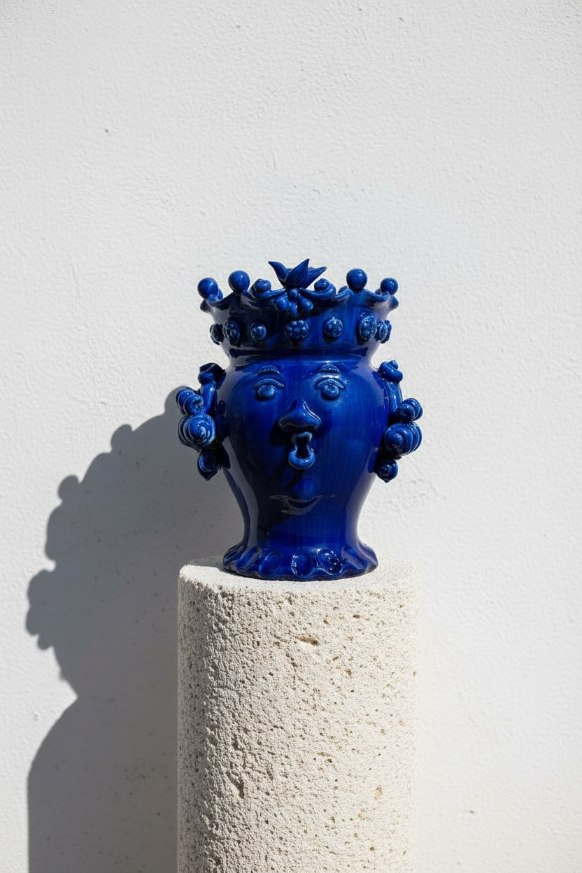 Testa de reina azul 32cm
