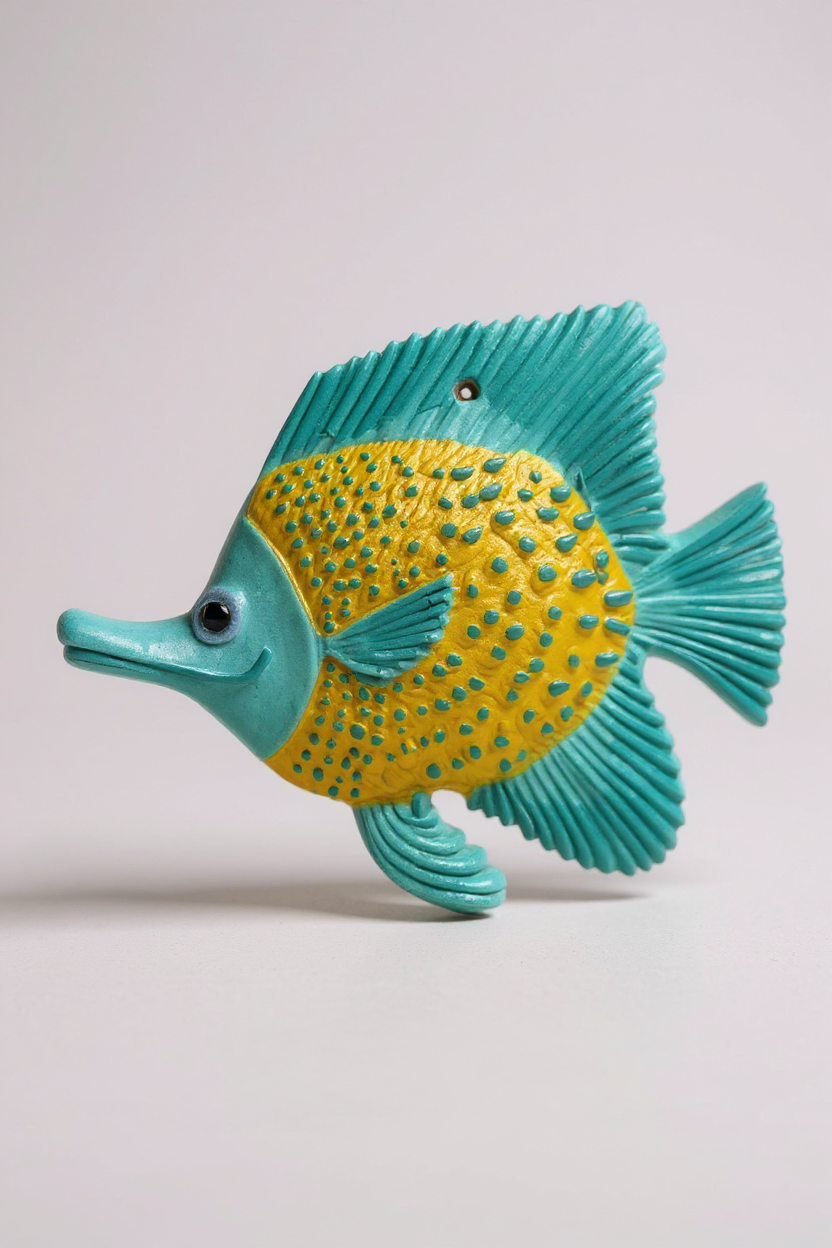 Pez de cerámica artesanal