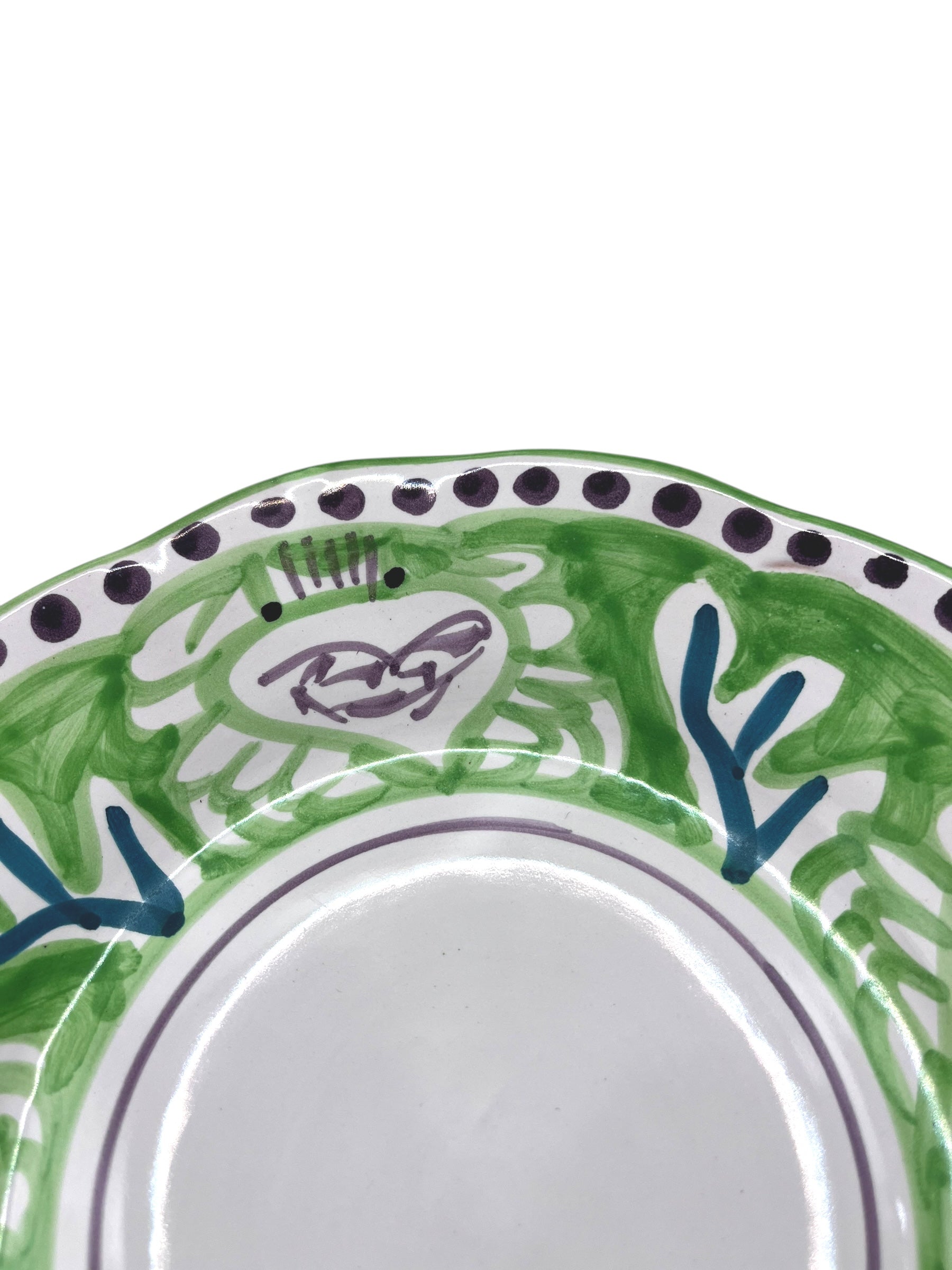 Plato Artesanal Amalfi08 Cangrejo
