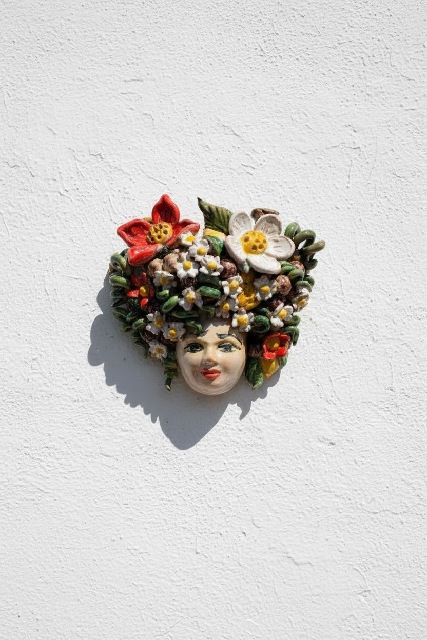 Cabeza de mujer para colgar en la pared Primavera- Morueco Selección